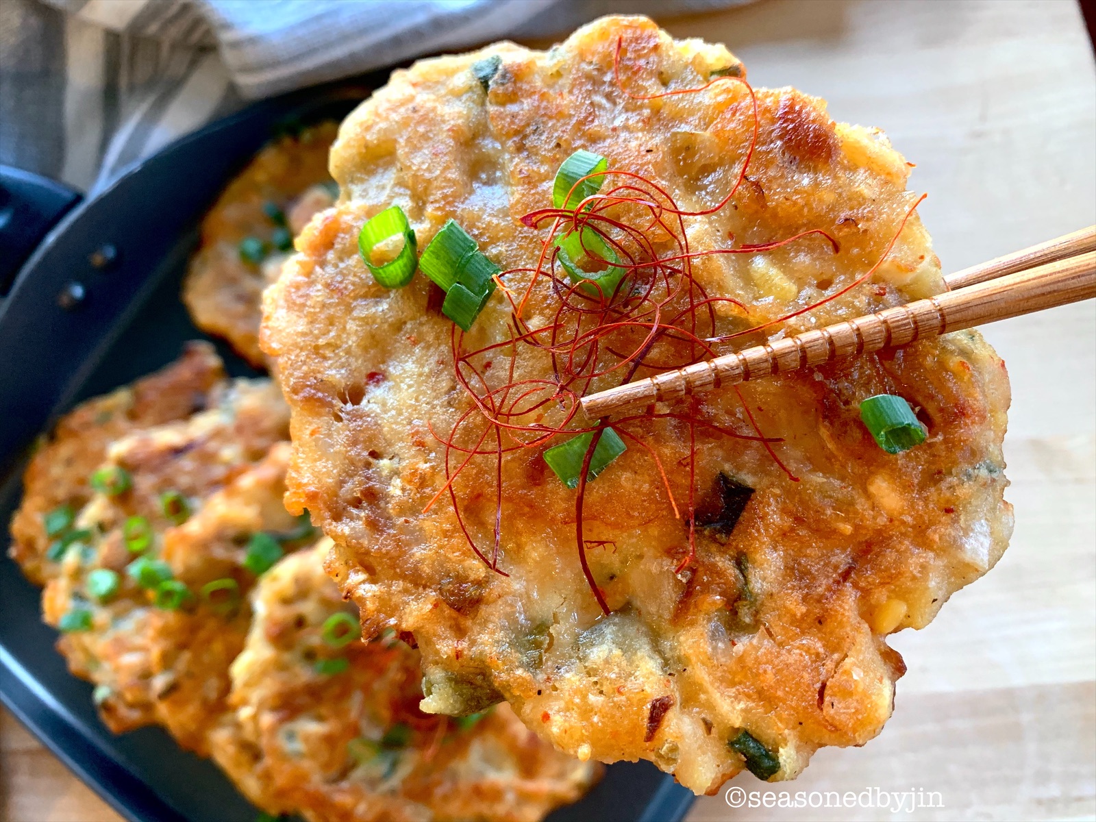 Korean Mung Bean Pancake, Nokdu Jeon ⋆ to my Homepage!