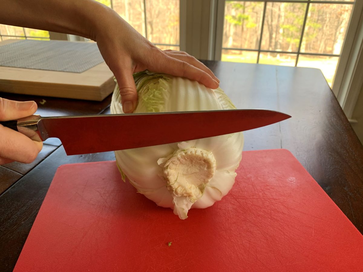 How To Brine a Whole Napa Cabbage For Kimchi ⋆ Seasoned by Jin