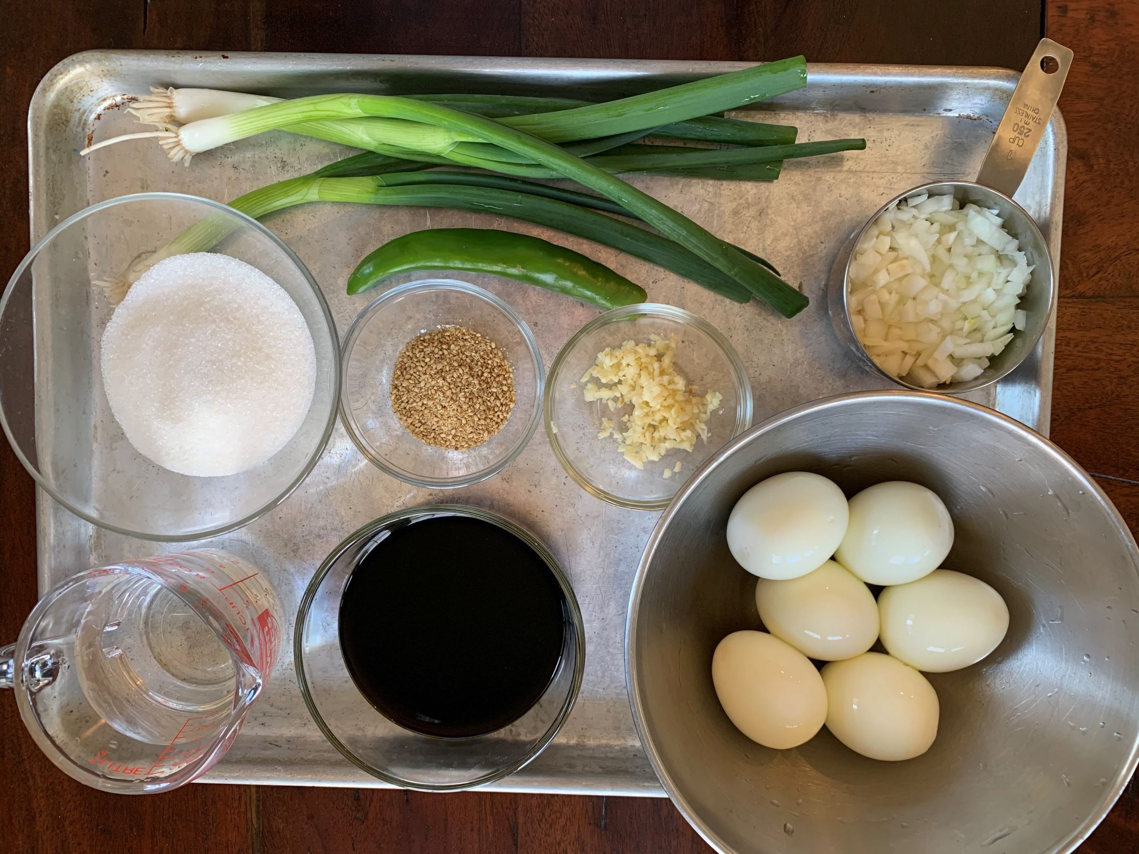 ingredient photo for mayak gyeran. 