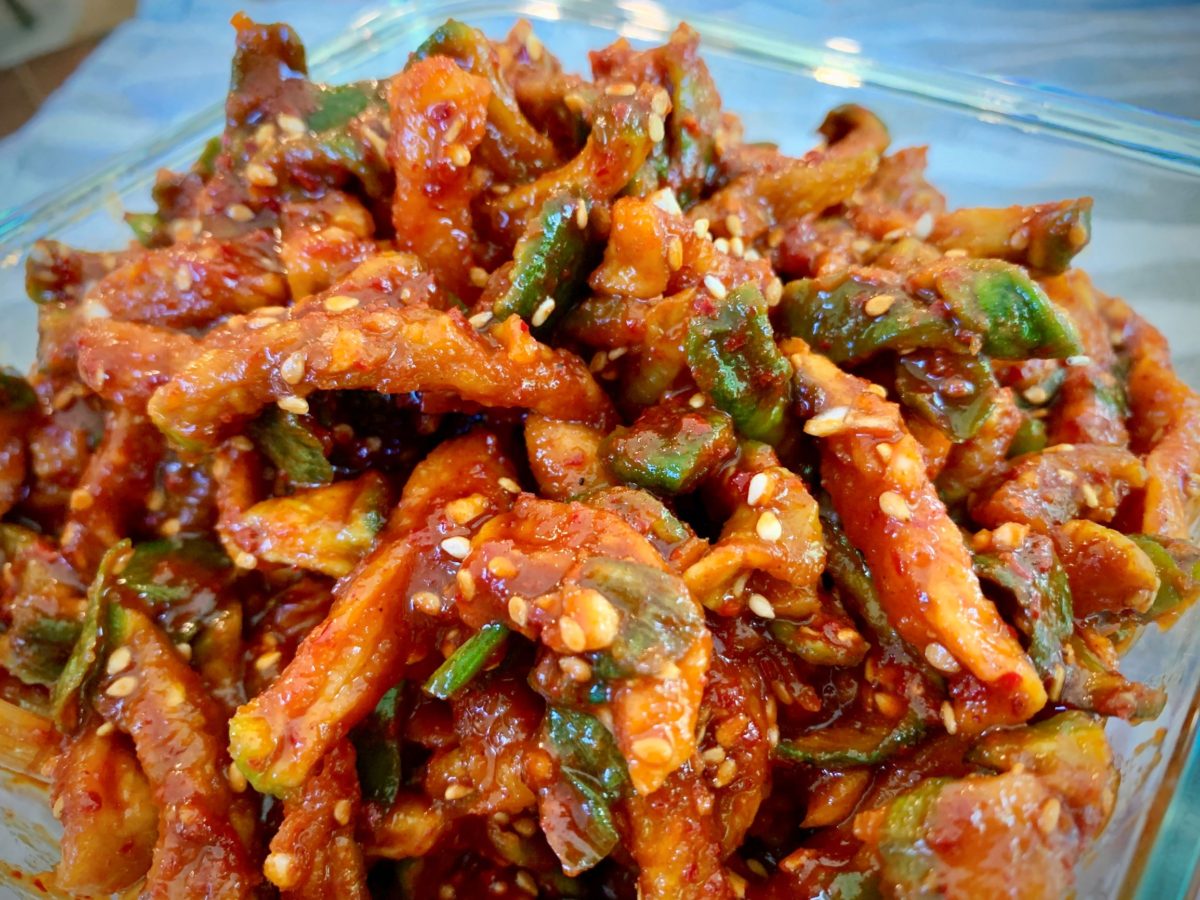 Dried Radish in Spicy Sauce, Korean Mumallaengi Muchim ⋆ Seasoned by Jin
