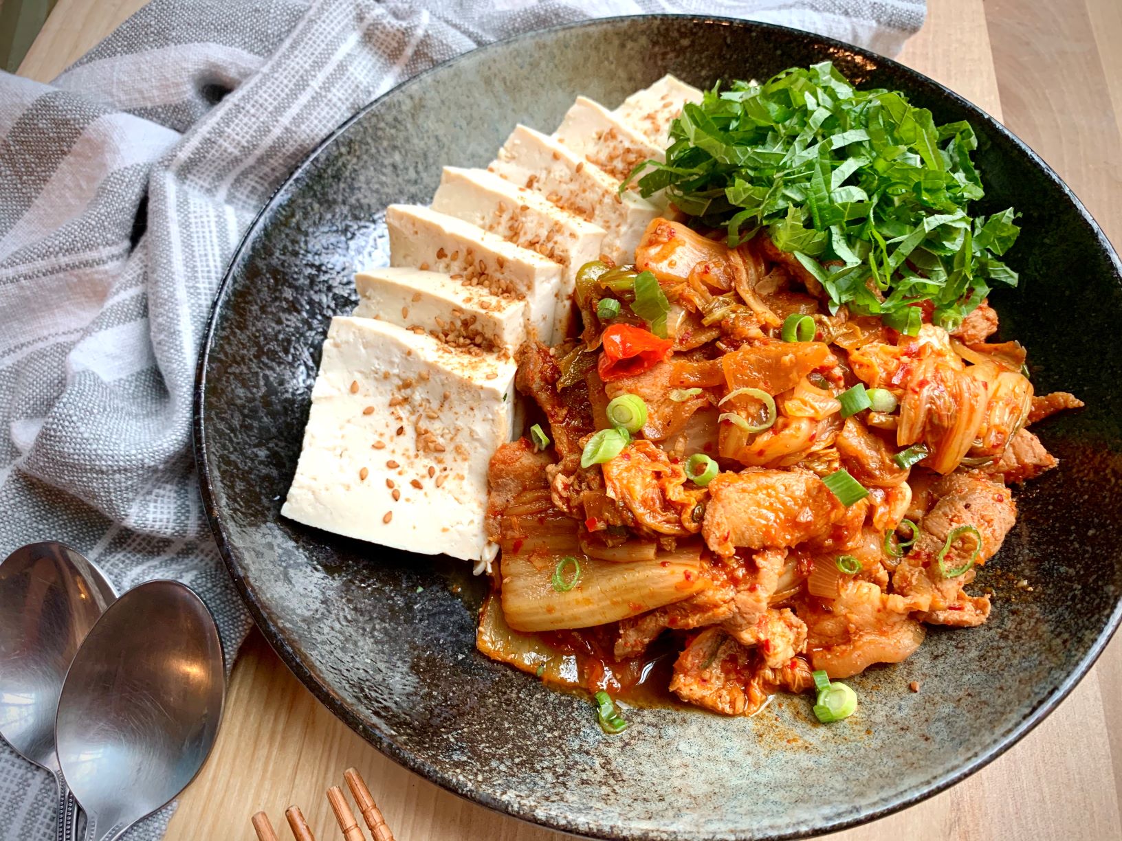 StirFried Kimchi with Tofu, Dubu Kimchi ⋆ Seasoned by Jin