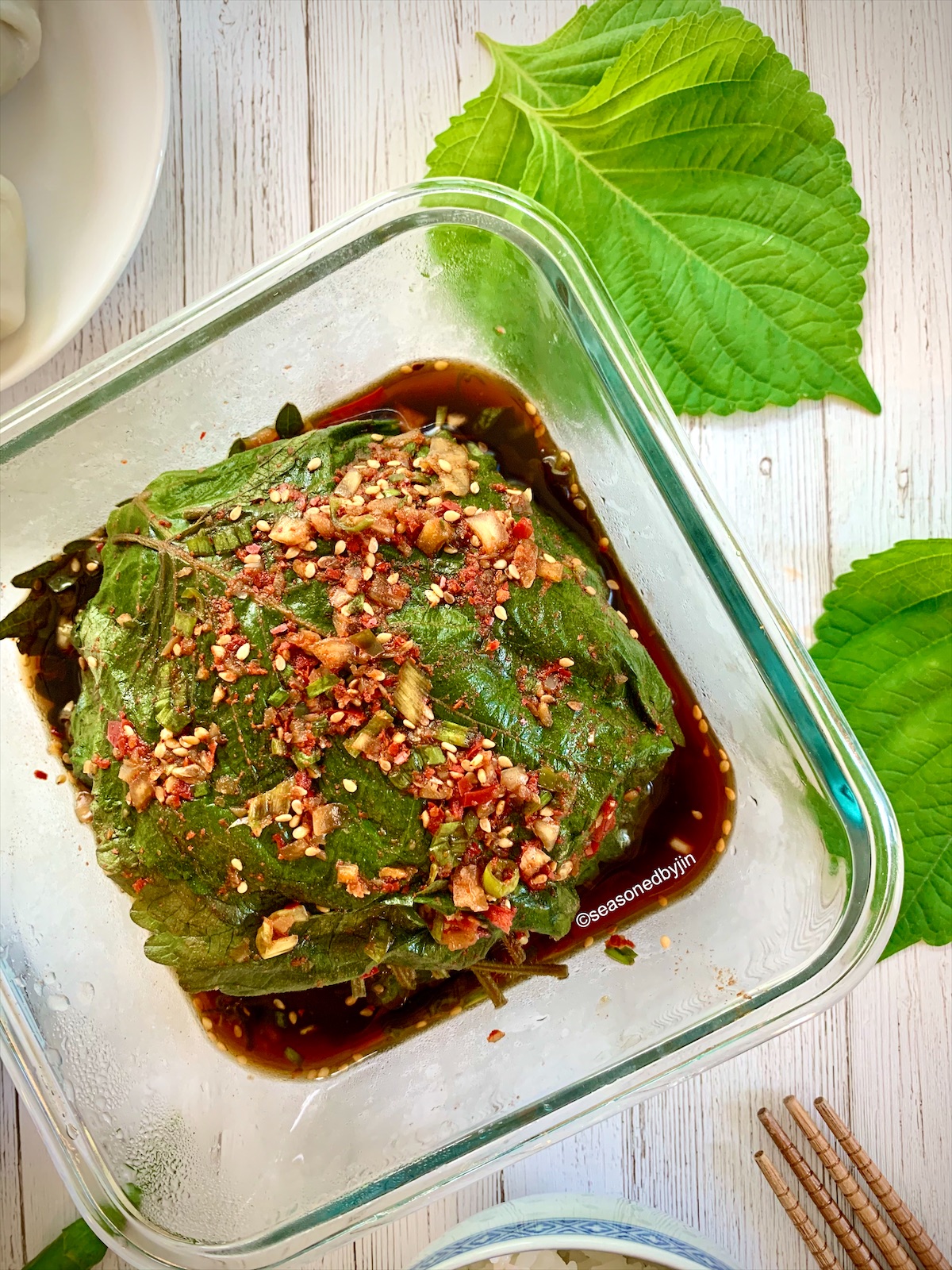 Perilla Leaf Kimchi Kkaennip Kimchi 