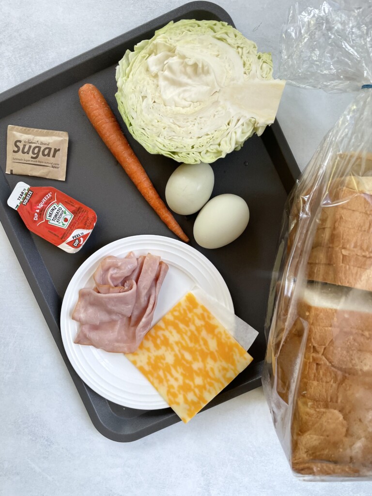 ingredients for making gilgeori toast